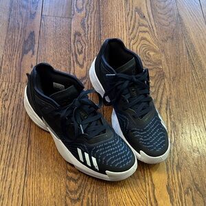 adidas Kids Navy and White Lace-Up Athletic Sneakers